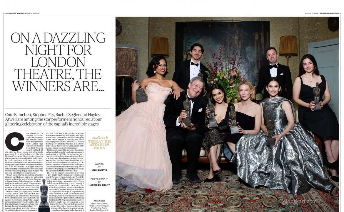 Rachel Zegler At The Standard Theatre Awards 2026 4