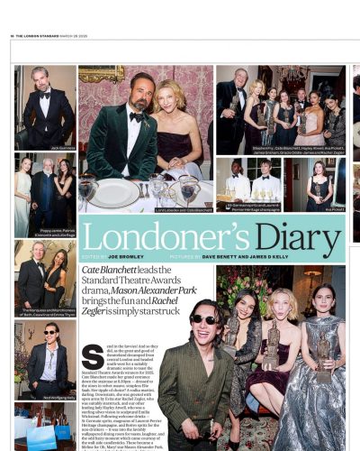 Rachel Zegler black lace gown with delicate lace panels