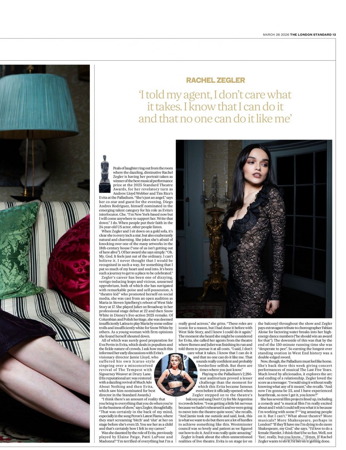 Rachel Zegler At The Standard Theatre Awards 2026 9