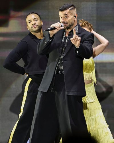 Ricky Martin wearing stylish look at appearance 2026