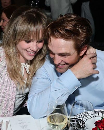 Robert Pattinson dressed in modern black blazer and casual shirt