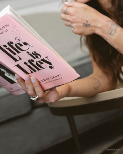 Sarah Shahi Poses At Home With Book | 2023 5