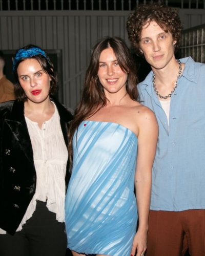 Scout Willis airy blue off-shoulder dress with soft movement