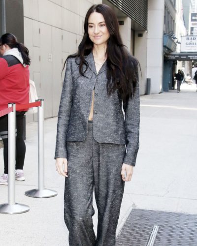Shailene Woodley Steps Out In Chic Suit At Sirius Xm 2023