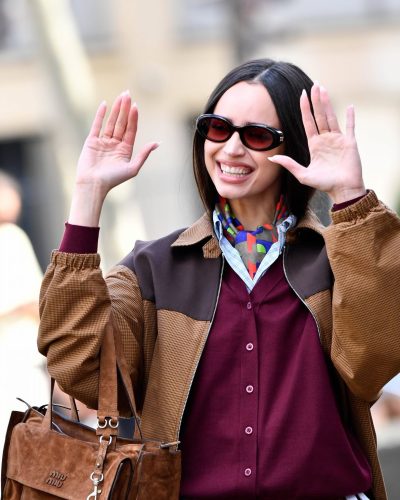 Sofia Carson wearing stylish look at appearance 2026