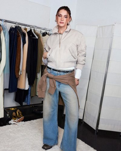 Stefanie Giesinger wearing stylish look at appearance 2026