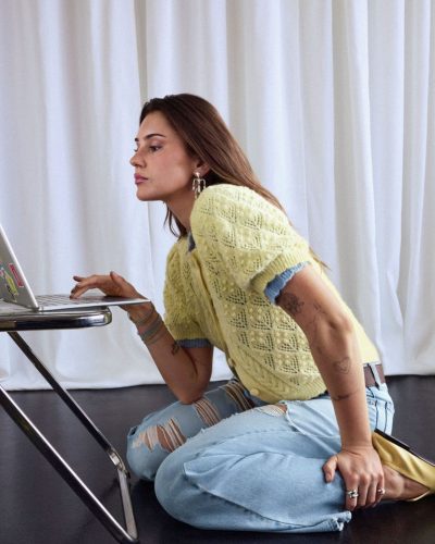 Stefanie Giesinger spotted in stylish look during appearance