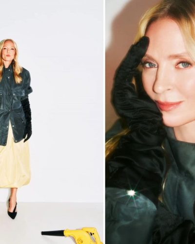 Uma Thurman showcases magazine look