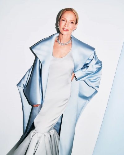 Uma Thurman showcases magazine look