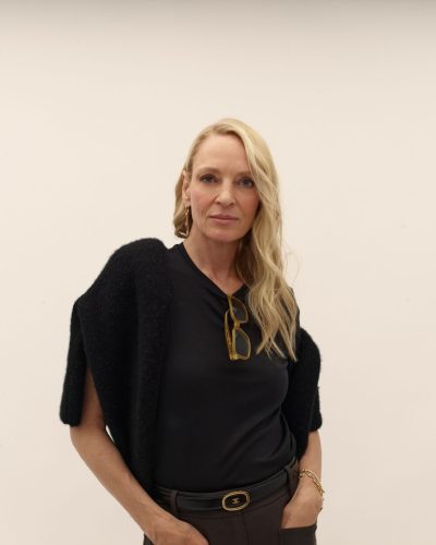 Uma Thurman spotted in stylish look during appearance