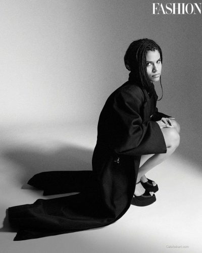 Zazie Beetz spotted in magazine look during appearance