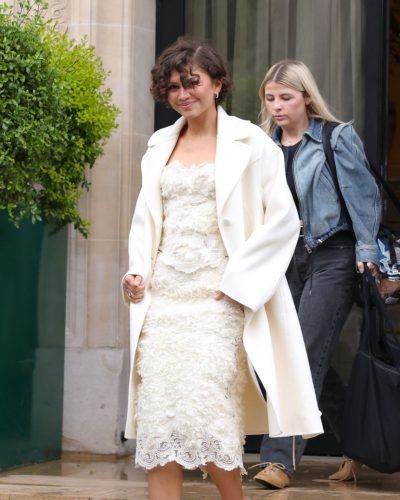 Zendaya Dazzles In White Outfit At Paris Event 2023