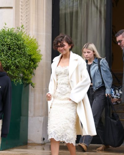 Zendaya Dazzles In White Outfit At Paris Event 2023 7