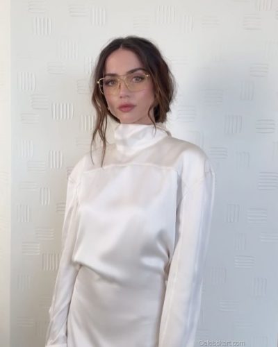 Ana De spotted in white dress during appearance