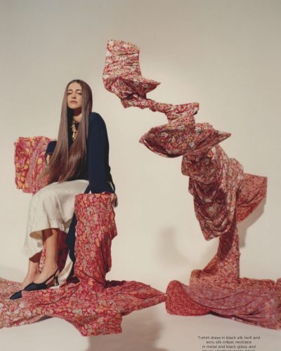 Ananya Panday in bright multicolored plaid jacket and skirt