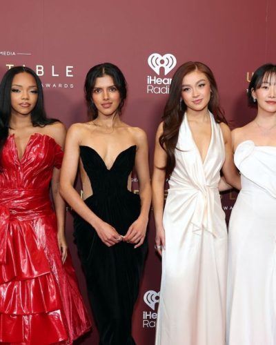 Anna Cathcart minimalistic white dress paired with silver jewelry