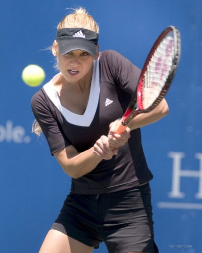 Anna Kournikova At Hamilton Tennis Match Charity 2023