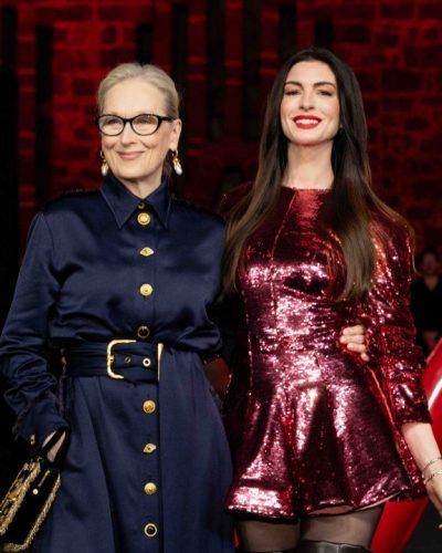 Meryl Streep timeless black gown with refined style