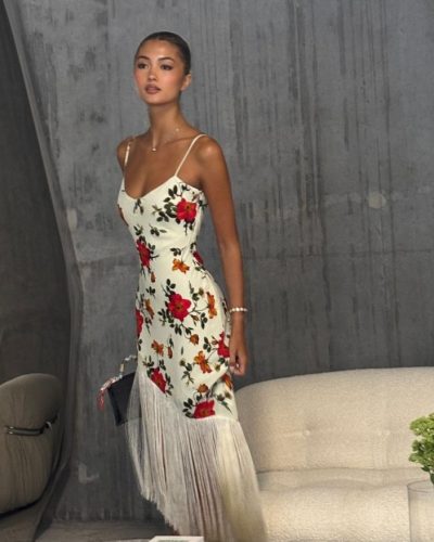 Audrey Thompson Stuns In Floral Dress For Instagram Photoshoot 2026