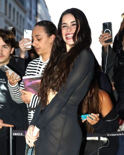 Barbie Ferreira long flowing hair cascading down her back