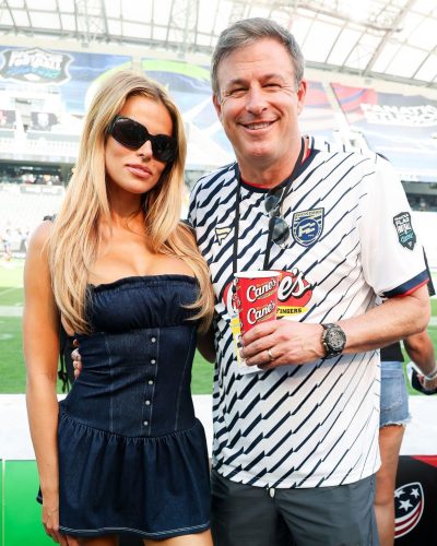 Brooks Nader stuns in black dress at appearance 2023