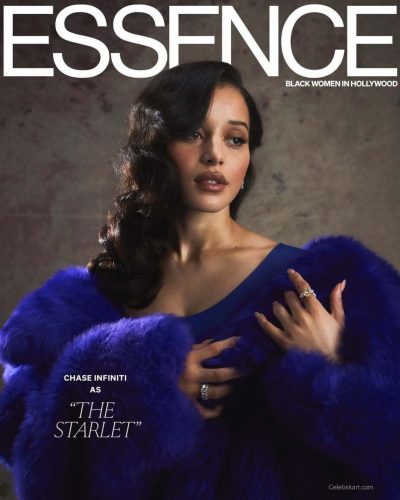 Chase Infiniti In Dramatic Blue Fur For Essence 2026