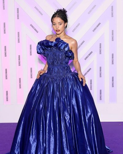 Chase Infiniti In Stunning Blue Gown At Series Mania 2023