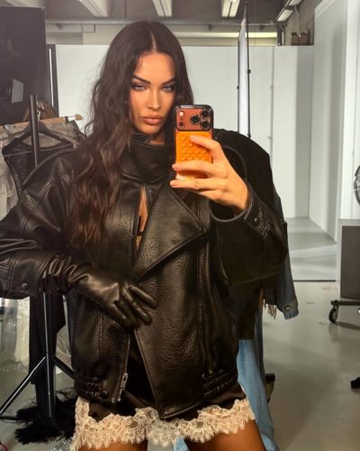 Daria Dereviankina: wearing black jacket at appearance 2023