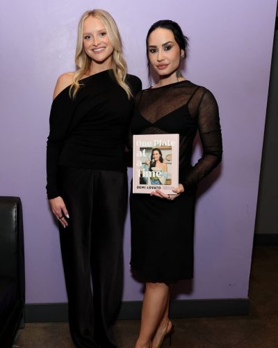 Demi Lovato stuns in black dress at appearance 2023