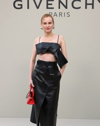 Diane Kruger soft waves hairstyle with bold fashion choices