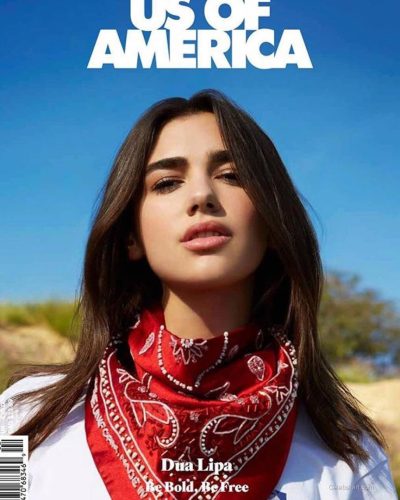 Dua Lipa wearing magazine look at appearance 2017