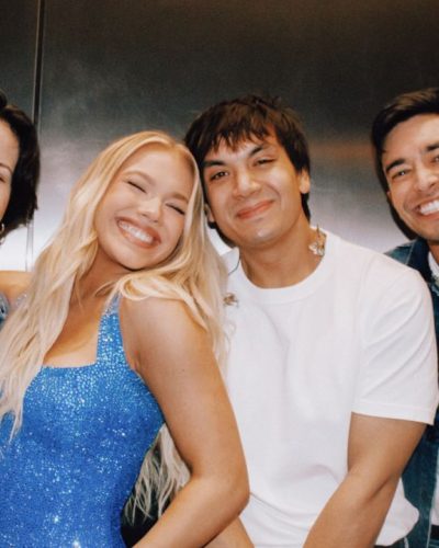 Freya Skye turns heads in black dress