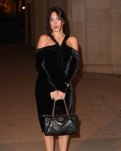 Georgina Rodriguez showcases black dress