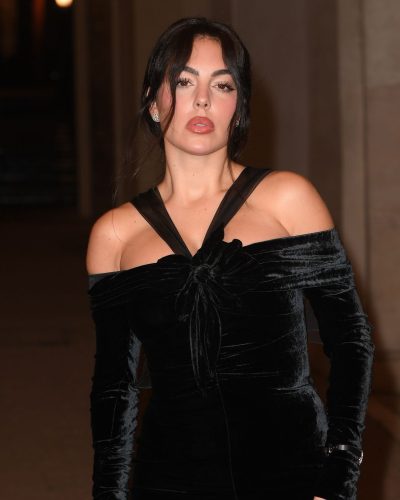 Georgina Rodriguez spotted in black dress during appearance