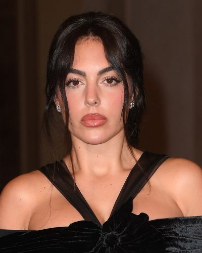 Georgina Rodriguez wearing black dress at appearance 2026