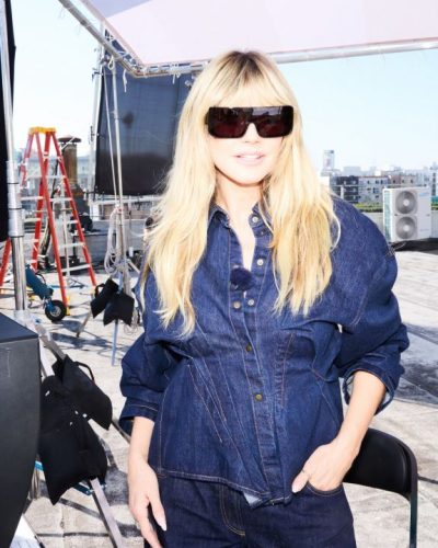 Heidi Klum Rocks Denim At Germany’s Next Topmodel 2023