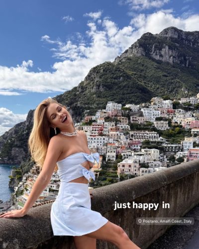 Ilona Arsentieva Dazzles In Blue At Amalfi Coast 2023 9