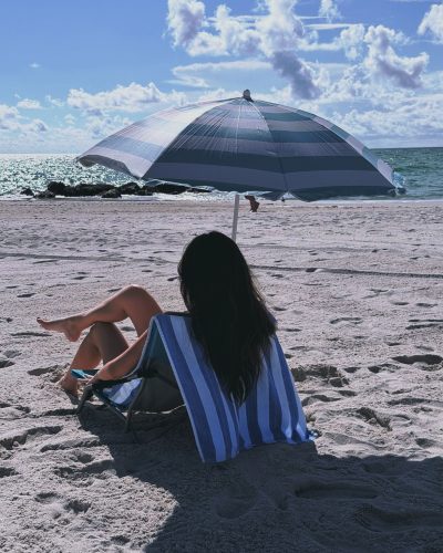 Ines Trocchia kneeling in sheer underwear and black lace.