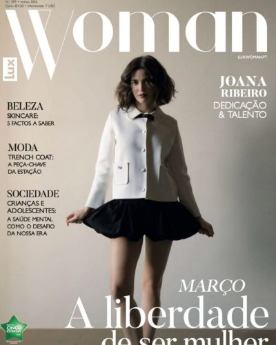 Joana Ribeiro Captivates In Trench Coat For Lux Woman Magazine Cover March 2026