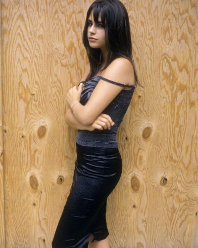 Jordana Brewster a rich-colored strapless gown.