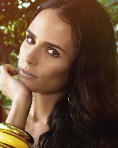 Jordana Brewster in a stylish gown complemented by accessories