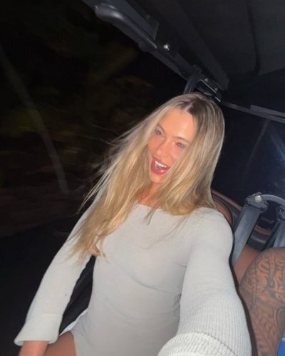 Jutta Leerdam Instagram photo in black bikini image 2