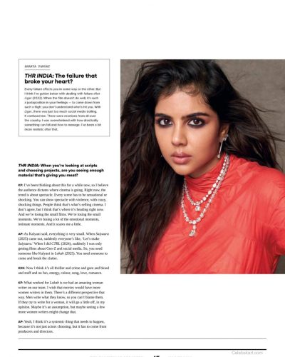 Kareena Kapoor styled in flowing burgundy gown with intricate design.