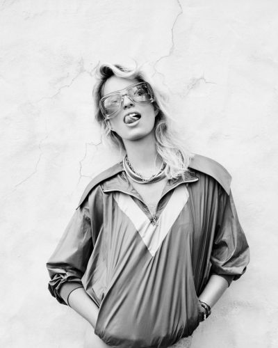 Karolina Kurkova sports oversized style at event