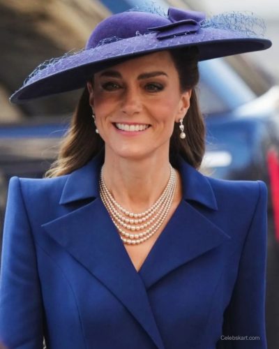 Kate Middleton classic navy coat dress with sophisticated appeal