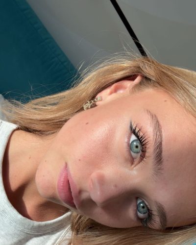 Kyla Dodds, Stunning Brown Dress At Instagram Shoot 2023 10