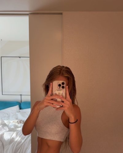 Kyla Dodds, Stunning Brown Dress At Instagram Shoot 2023 13