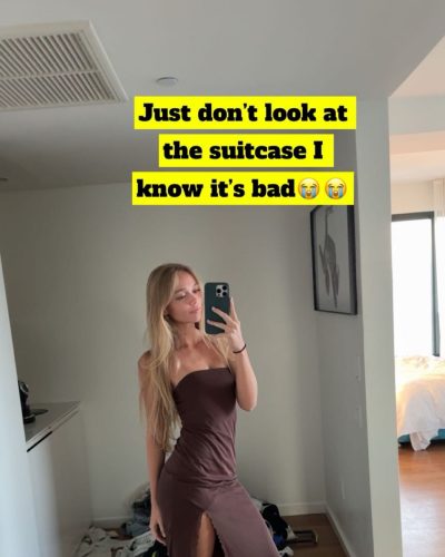 Kyla Dodds, Stunning Brown Dress At Instagram Shoot 2023 3