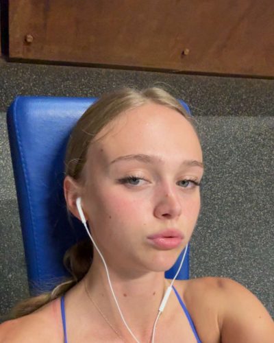 Kyla Dodds: turns heads in stylish look