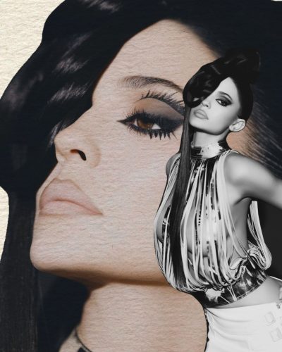 Kylie Jenner wearing vibrant yellow ensemble with chunky necklace